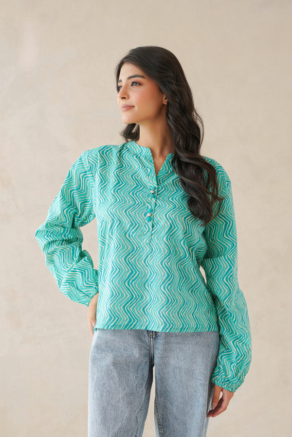 Firozi Waves Everyday Top